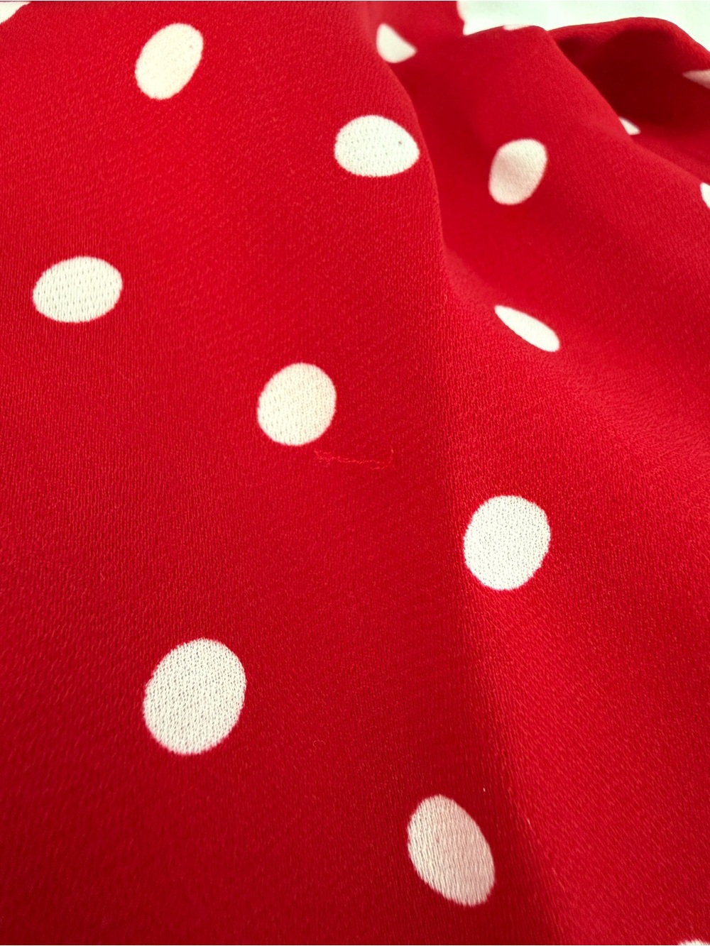Lacemade Nini Fairy Tale House Red Polka Dot Dress with Lace Trim Size Small - Picture 7 of 7
